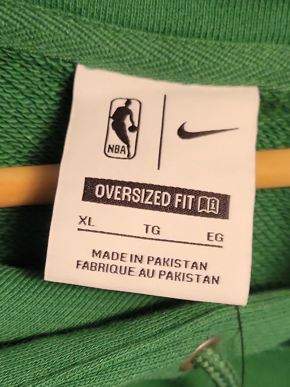 Nike Green Dallas Crewneck Sweatshirt with NBA and Swoosh Logos